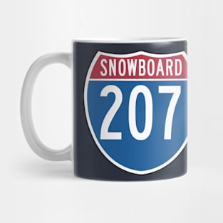 Snowboard Maine Mug